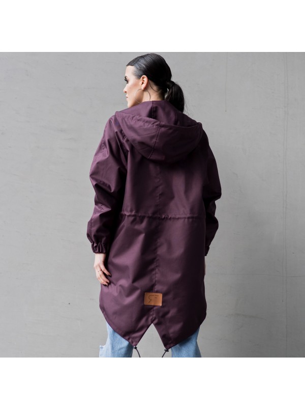 Maroon parka outlet jacket