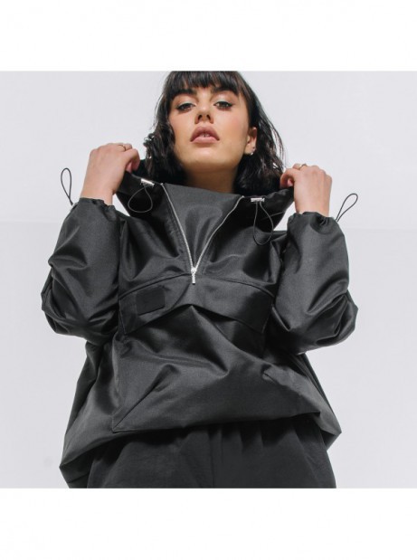 Anorak wind jacket black