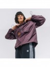 Burgundy anorak wind jacket