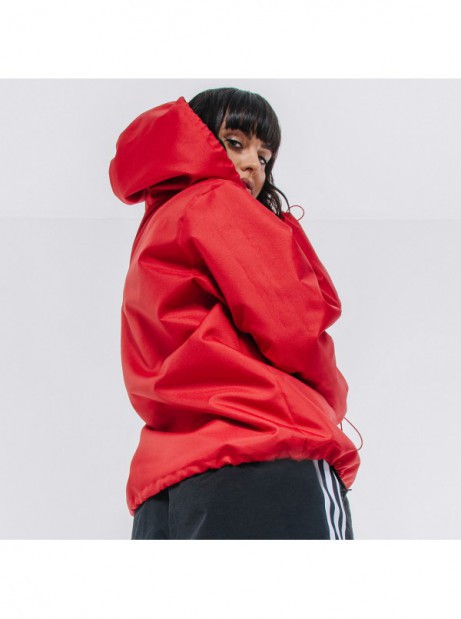 Softshell red hoodie