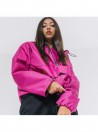 Fuchsia anorak wind jacket