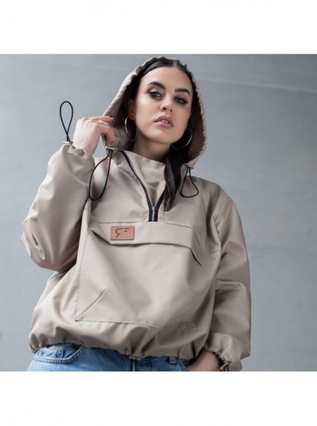 Anorak wind jacket beige