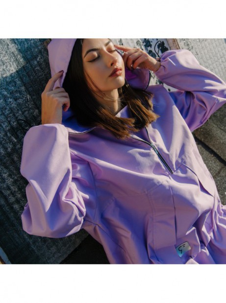 Wind jacket longline lilac