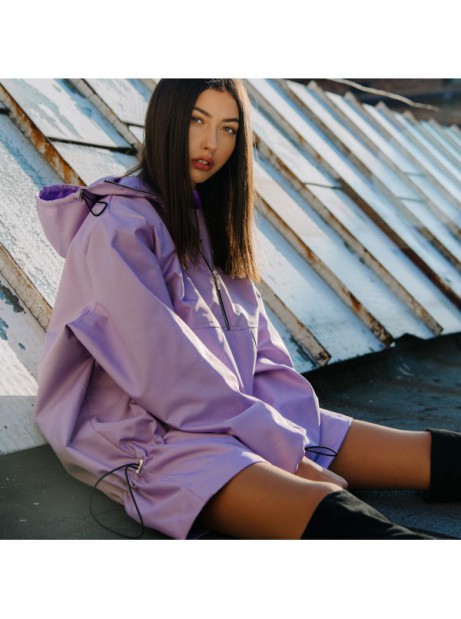 Wind jacket longline lilac