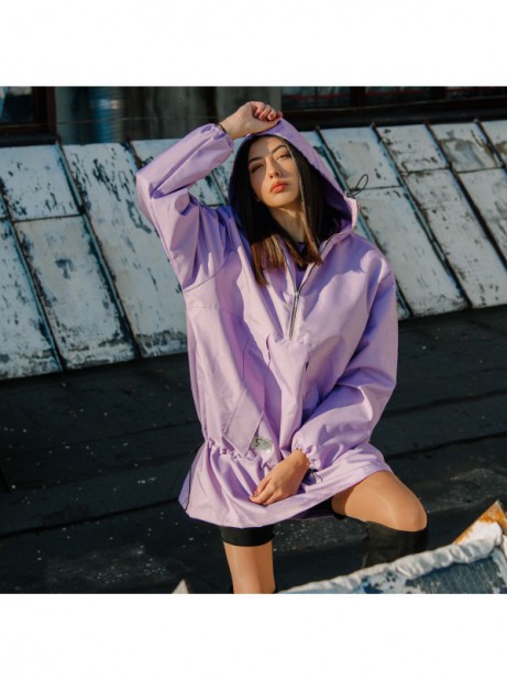 Wind jacket longline lilac