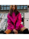 Wind jacket longline fuchsia