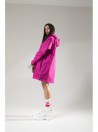 Wind jacket longline fuchsia