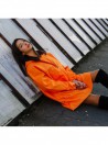 Longline wind jacket orange