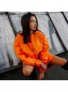 Longline wind jacket orange