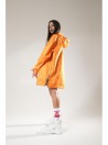 Longline wind jacket orange