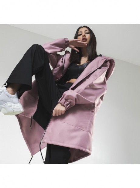 Kurtka / płaszcz typu parka dusty pink