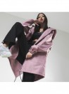 Jacket / parka coat dusty pink