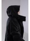 Parka Longline Hoodie Oversize black