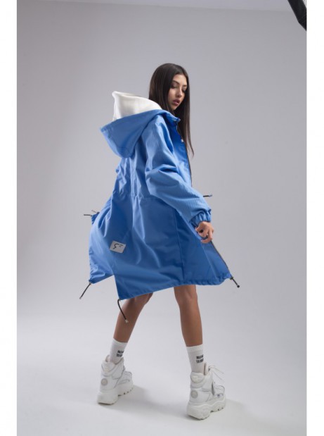 Parka jacket / coat baby blue