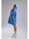 Longline baby blue wind jacket