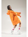 Longline wind jacket orange