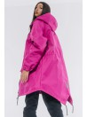 Fuchsia parka jacket / coat