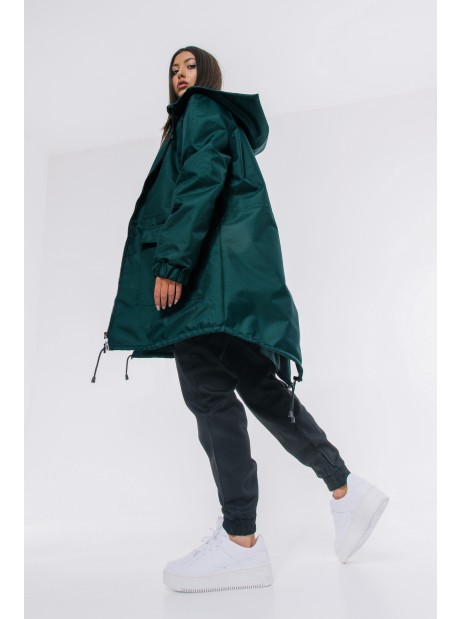 Bottle green parka jacket / coat