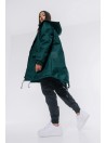 Bottle green parka jacket / coat