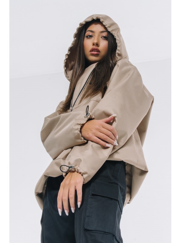 Anorak mocca wind jacket