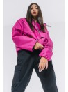 Fuchsia anorak wind jacket