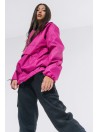 Fuchsia anorak wind jacket