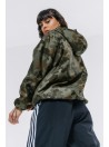 Kurtka wiatrówka typu anorak camo
