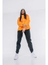 Orange anorak wind jacket