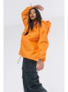 Orange anorak wind jacket