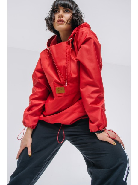 Anorak wind jacket red