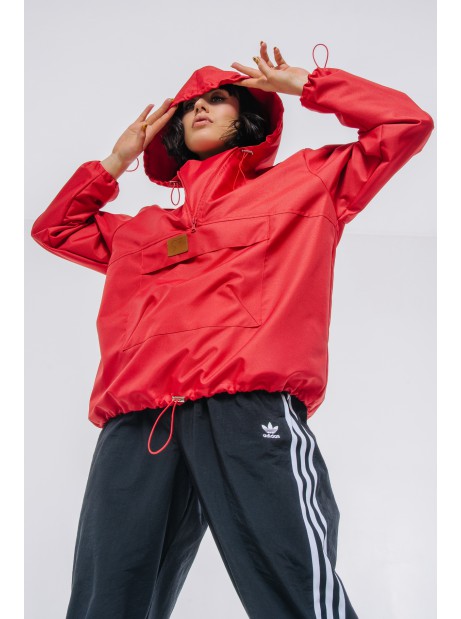 Anorak wind jacket red