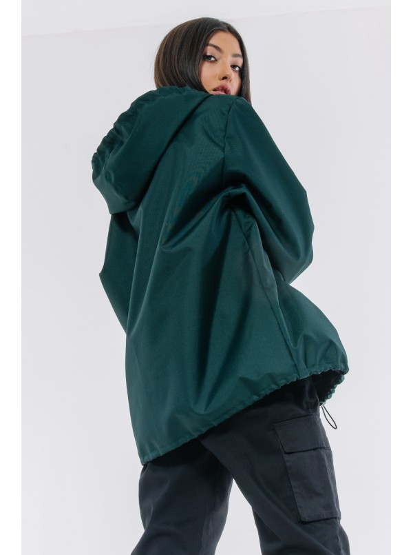 Dark green outlet anorak