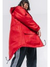 Red parka jacket / coat