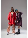 Red parka jacket / coat