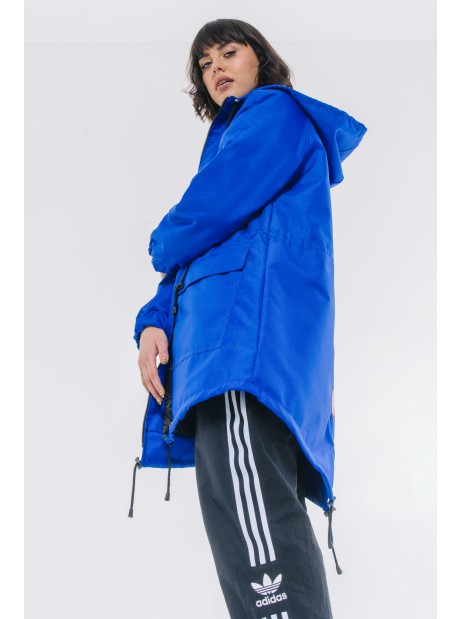 Indigo parka jacket/coat