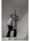 Grey parka jacket / coat