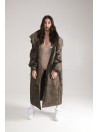 Longline Hoodie Oversize parka in camo