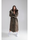 Longline Hoodie Oversize parka in camo