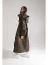 Longline Hoodie Oversize parka in camo