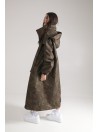 Longline Hoodie Oversize parka in camo