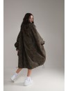 Longline Hoodie Oversize coat in camo