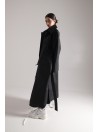 Longline Collar Oversize Parka Black