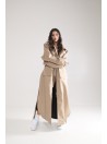 Parka Longline Collar Oversize mocca