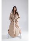 Parka Longline Collar Oversize mocca