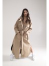 Parka Longline Collar Oversize mocca