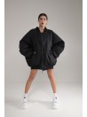 Bomber oversize jacket black