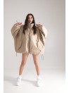 Bomber oversize jacket mocca