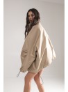 Bomber oversize jacket mocca