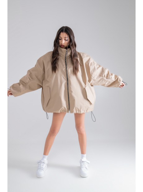 Bomber oversize jacket mocca