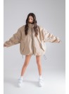 Bomber oversize jacket mocca